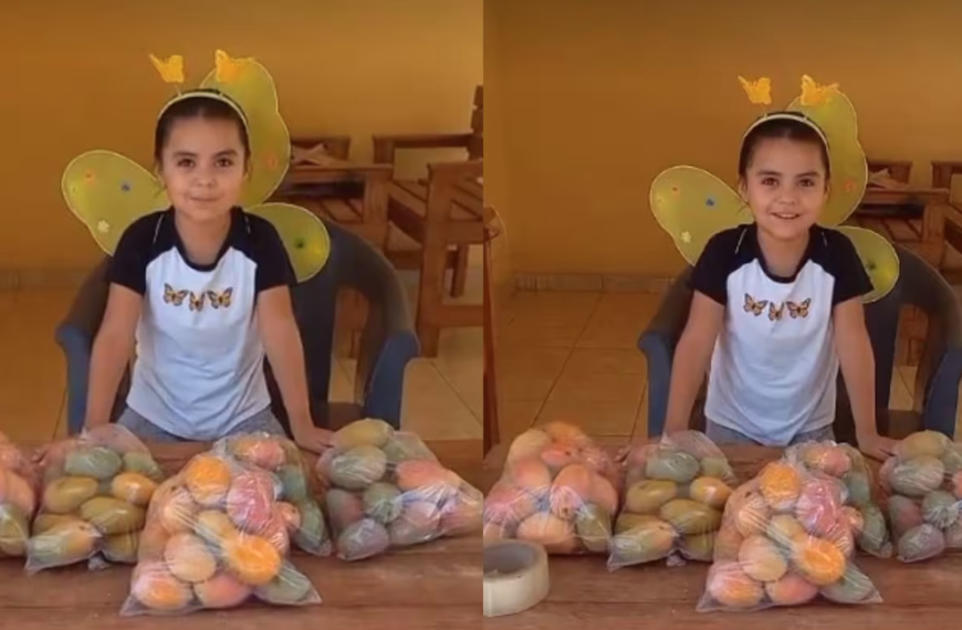 Isabelita, la Pequeña Emprendedora de Navojoa que Vende Mangos para Comprar sus Útiles Escolares