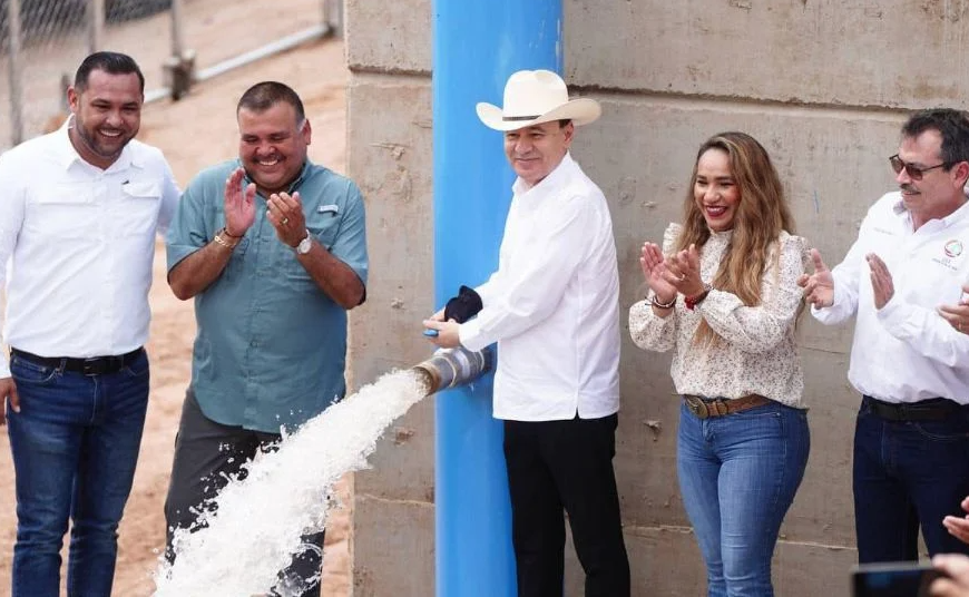 Gobierno del Estado de Sonora inaugura el acueducto Macoyahui-Álamos