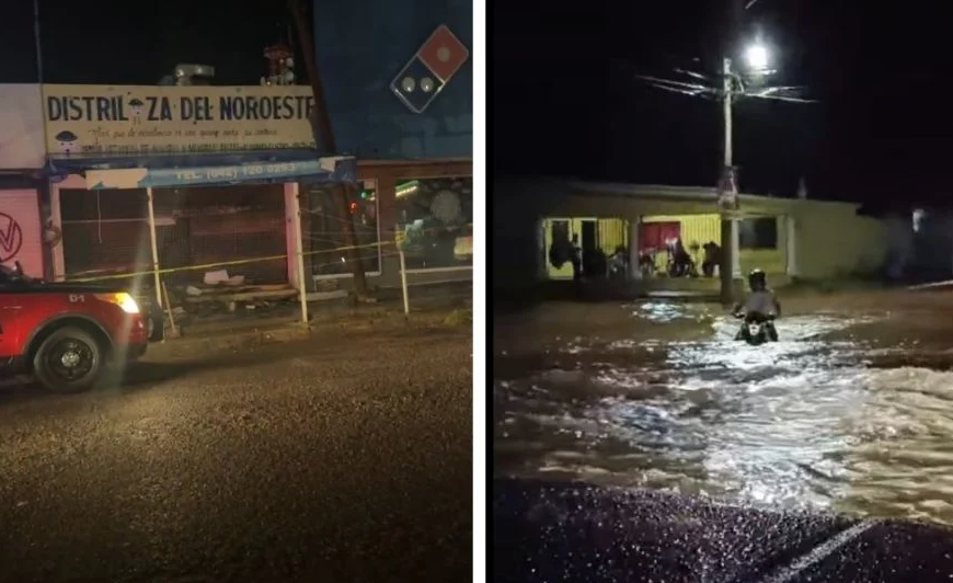 Lluvia Torrencial Azota Navojoa: Rescate de Personas y Daños en la Ciudad