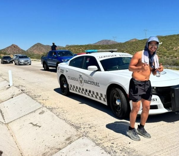 Joven atleta logra hazaña al recorrer 120 kilómetros a pie desde Hermosillo hasta San Carlos