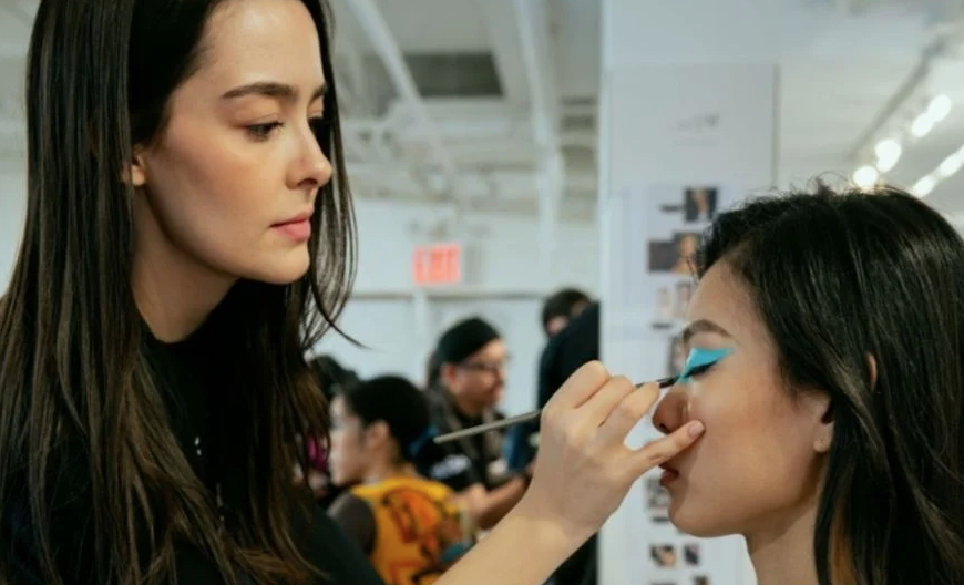 Paulina Terminel, maquillista navojoense, brilla en el New York Fashion Week 2024