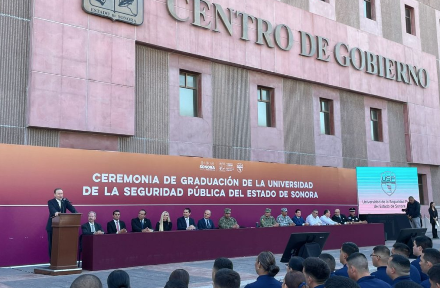 Se gradúan más de 300 cadetes de la Universidad de Seguridad Pública en Sonora