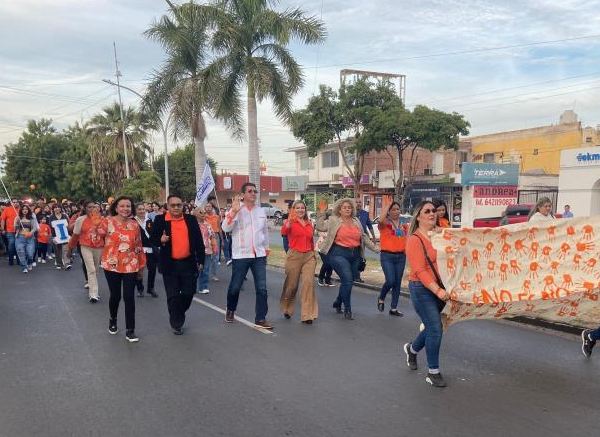 «No es No»: Navojoa marcha contra la violencia hacia las mujeres