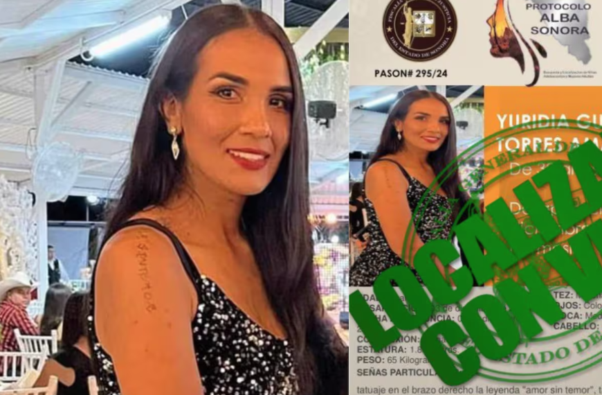 Localizan a Yuridia Guadalupe Torres Amaya en Hermosillo; se confirma que está sana y salva