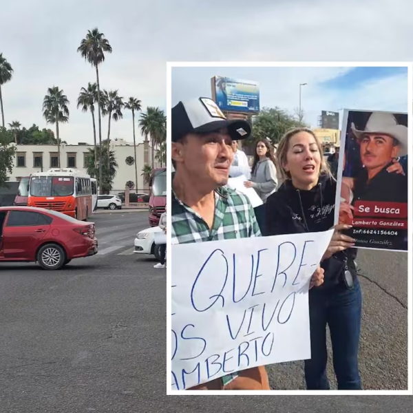 Familiares de Desaparecido Bloquean Cruce en Hermosillo Exigiendo Respuestas