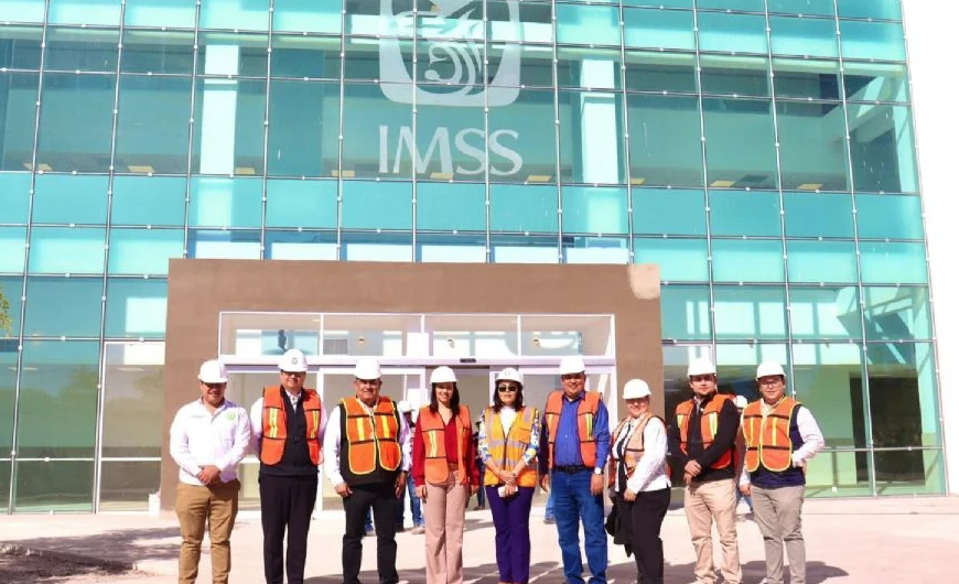 Nuevo hospital del IMSS en Navojoa registra un 70% de avance
