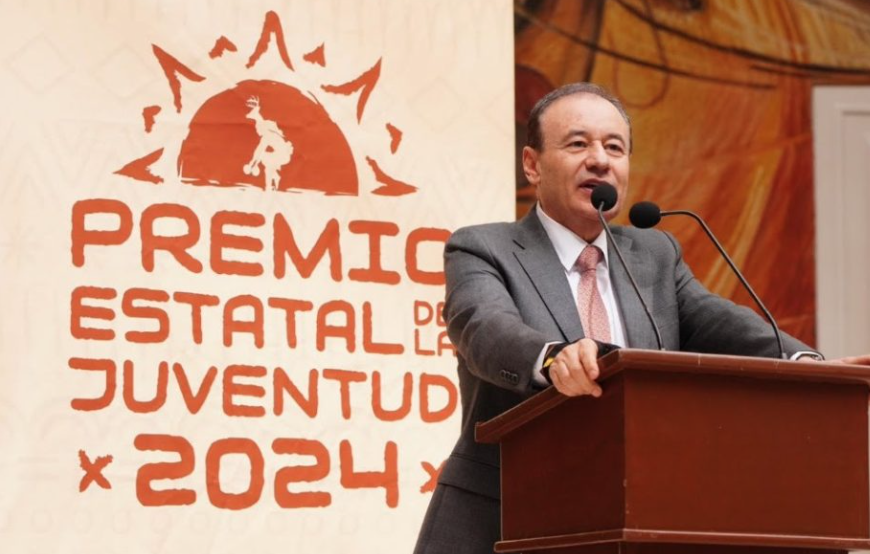 Gobernador Durazo premia con 100 mil pesos a los ganadores del Premio Estatal de la Juventud 2024