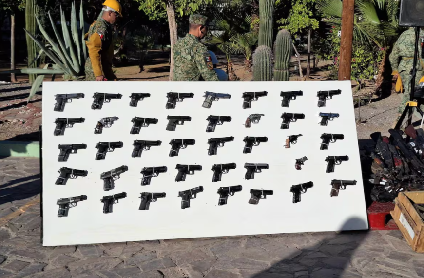 SEDENA destruye más de mil armas y 187 mil cartuchos decomisados al crimen organizado en Sonora