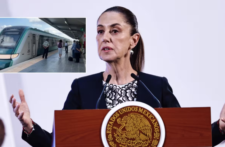 Claudia Sheinbaum desmiente financiamiento chino en el Tren Maya