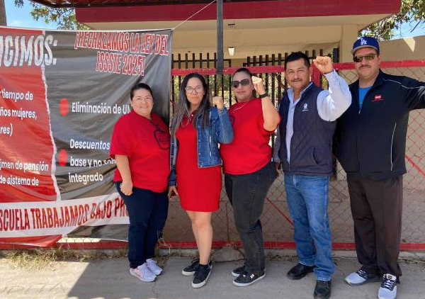 Más del 80% del magisterio en Navojoa se une al paro laboral por la Ley del ISSSTE 2007