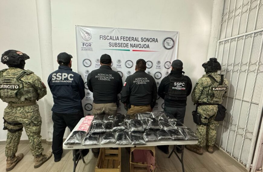 Decomisan 275 mil pastillas de fentanilo ocultas en cargamento de nopales en Sonora