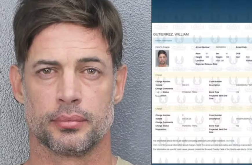 William Levy es arrestado en Florida por allanamiento y disturbios en estado de ebriedad