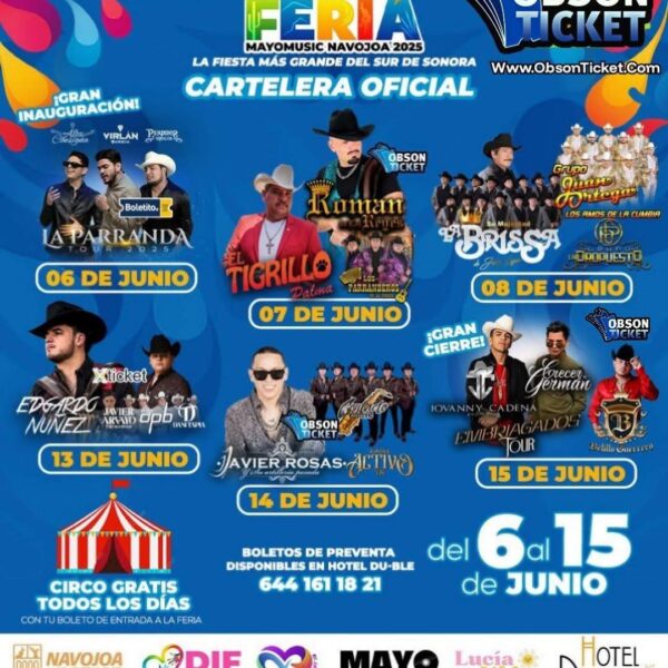 Anuncian Feria Mayo Music en Navojoa, proyectan más de 40 mil asistentes