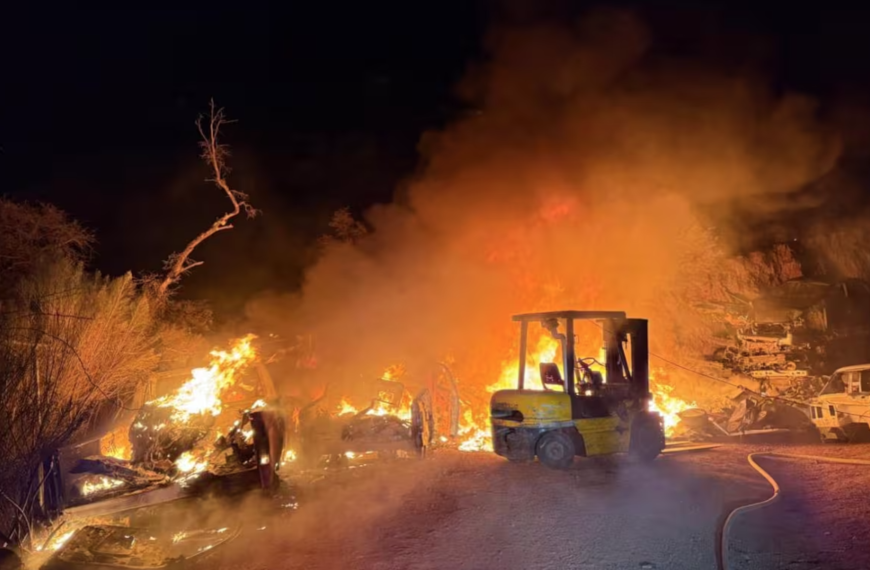 Se incendia yunque en Nogales, moviliza a los bomberos