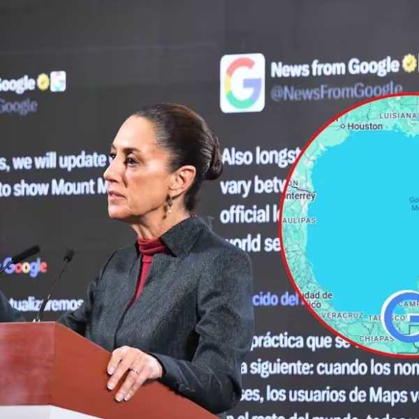 Sheinbaum demanda a Google por cambiar nombre del Golfo de México; exige respeto a la soberanía