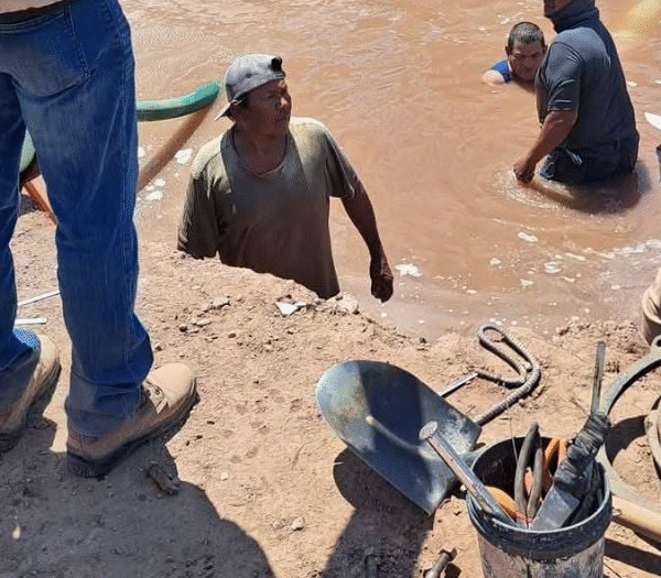 Fuga de agua en planta “El Dátil” deja sin servicio al sector poniente de Navojoa