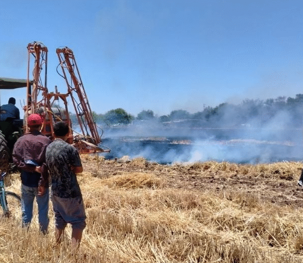 Quema de gavilla, un riesgo constante para familias rurales en Etchojoa