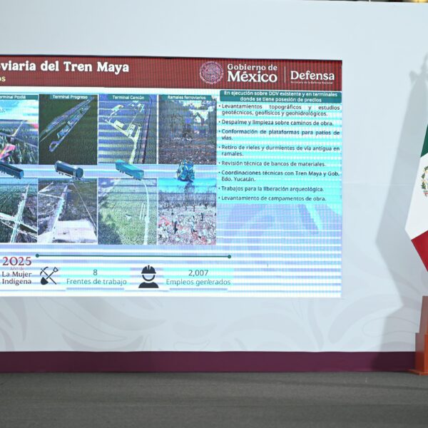 Presidenta Claudia Sheinbaum destaca avances en construcción de trenes a Pachuca, Querétaro y vía de carga del Tren Maya