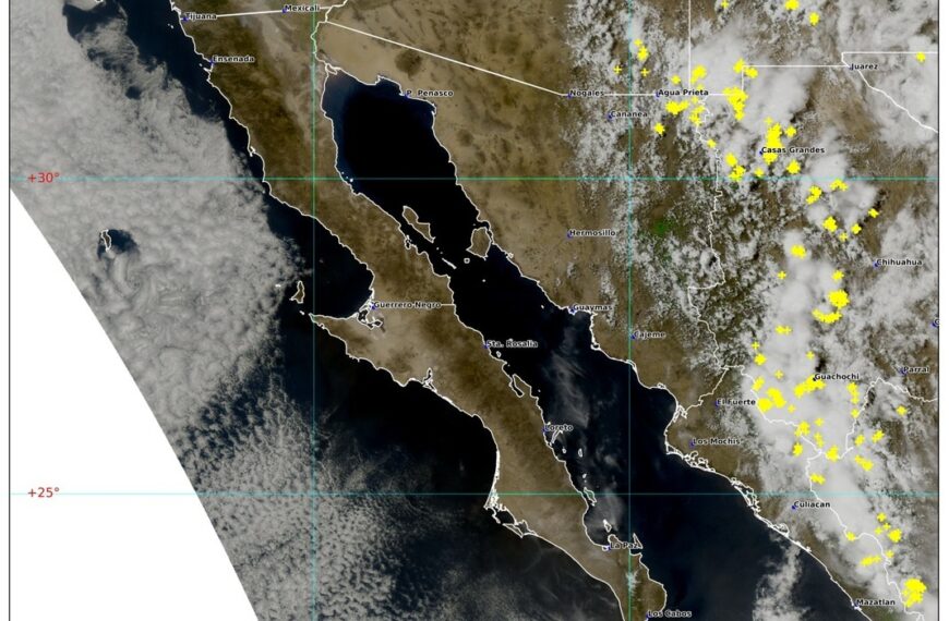 Protección Civil Sonora emite aviso por tormentas en zona limítrofe con Chihuahua