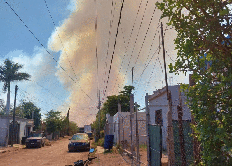 Navojoa se ahoga otra vez por quema de gavilla