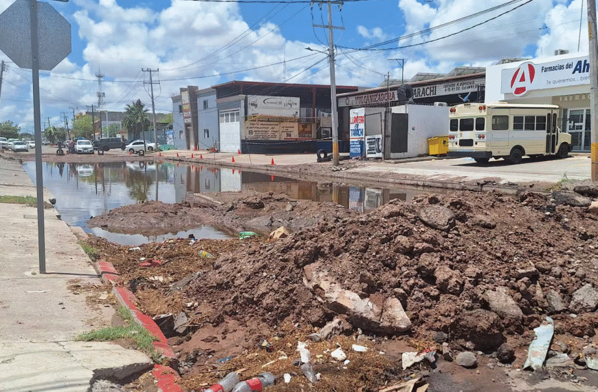 Lluvia afectó dos obras en proceso en Cajeme; habrá retrasos de al menos dos días