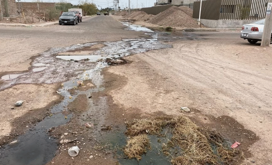 Colonia Tierra Blanca, otra víctima de los drenajes colapsados en Navojoa