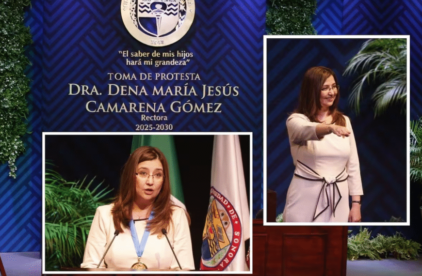 Dena María Camarena asume la rectoría de la Universidad de Sonora para el periodo 2025-2030