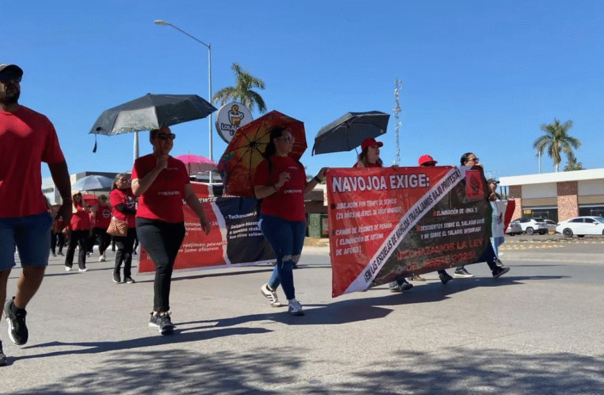Magisterio de Navojoa marchará este miércoles por sus derechos laborales