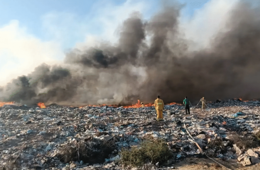 Otro incendio en basurón de Huatabampo alarma a ciudadanos y autoridades