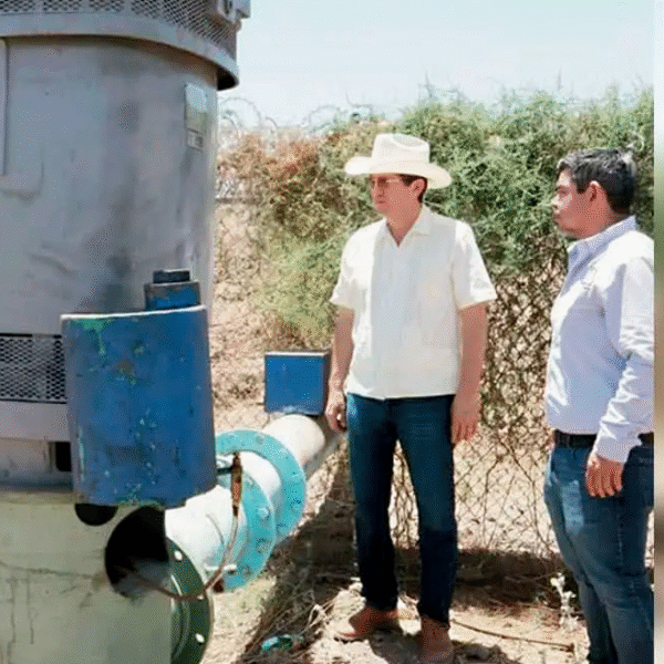Supervisa alcalde Jorge Elías obras para garantizar el agua potable en Navojoa