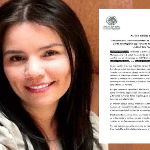 “Sean más conscientes de la desigualdad entre un ciudadano y un político”: Karla Estrella