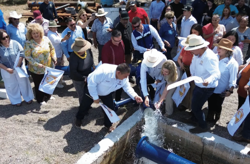 Conectan pozo “Las Ánimas 2” en Navojoa; beneficiará a más de 17 mil habitantes del oriente