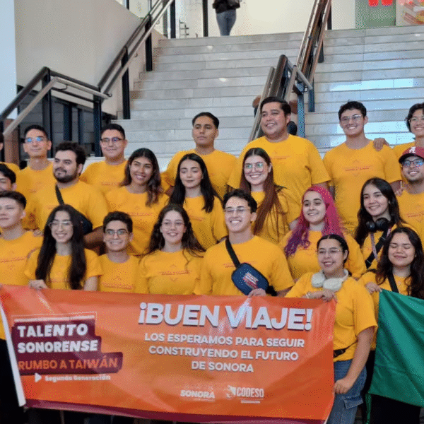 Treinta estudiantes sonorenses viajan a Taiwán para especializarse en tecnologías estratégicas