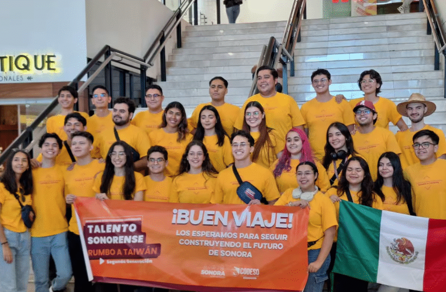 Treinta estudiantes sonorenses viajan a Taiwán para especializarse en tecnologías estratégicas