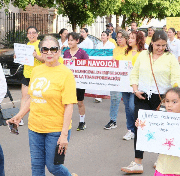 Marchan navojoenses por la prevención del suicidio