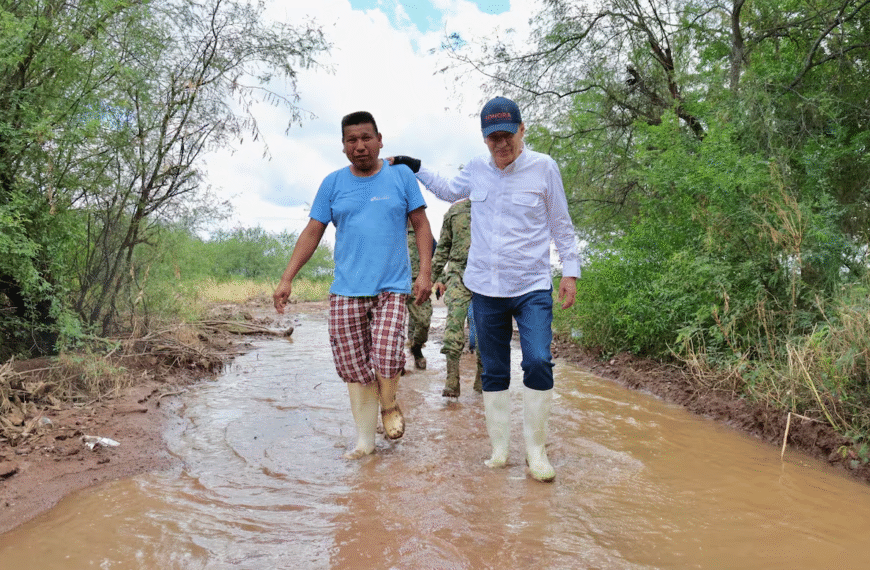 Gobernador Durazo supervisa daños en Guaymas tras el paso de la tormenta “Raymond”