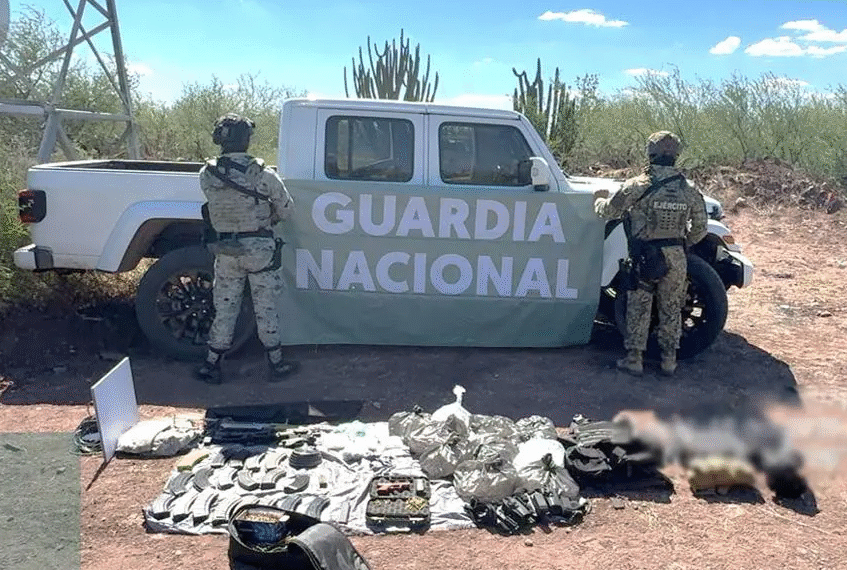 Decomisan armamento y droga en Navojoa