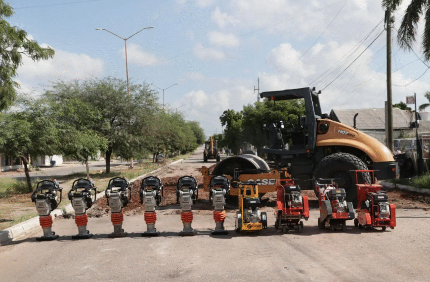 Refuerzan programa de bacheo en Navojoa con nuevo equipo estatal