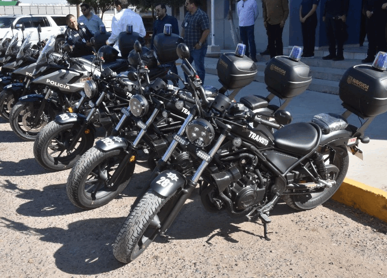 Refuerzan seguridad en Navojoa con entrega de nuevas motopatrullas