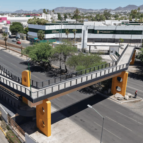 Preparan cruce peatonal más seguro entre la Unison y el Hospital Universitario