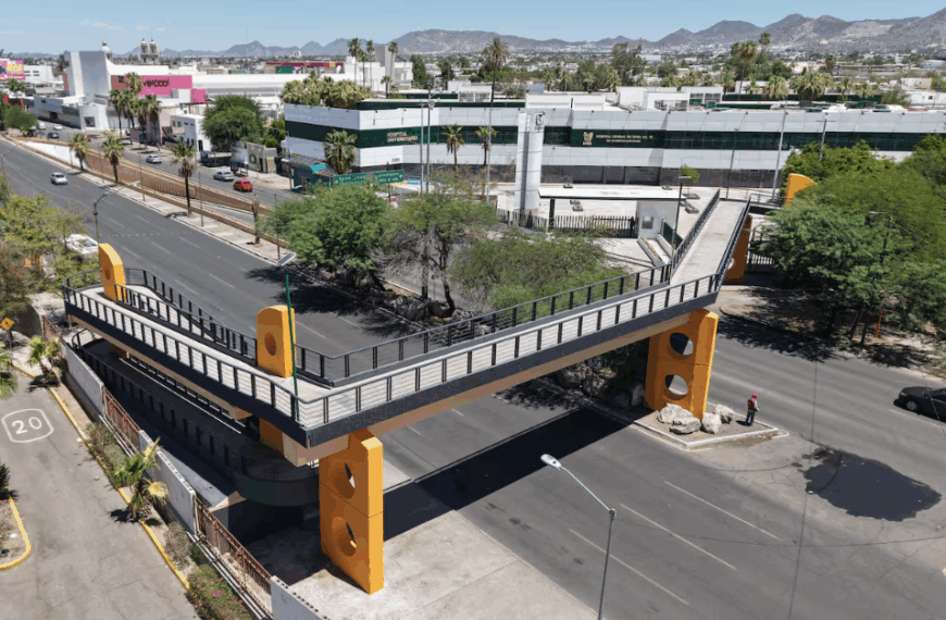 Preparan cruce peatonal más seguro entre la Unison y el Hospital Universitario