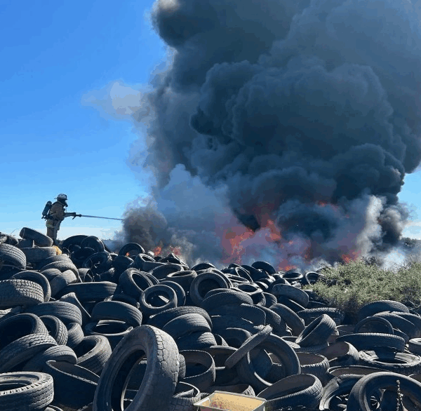De Nuevo en Llamas: El Basurón de Huatabampo Arde por Segunda Vez en una Semana