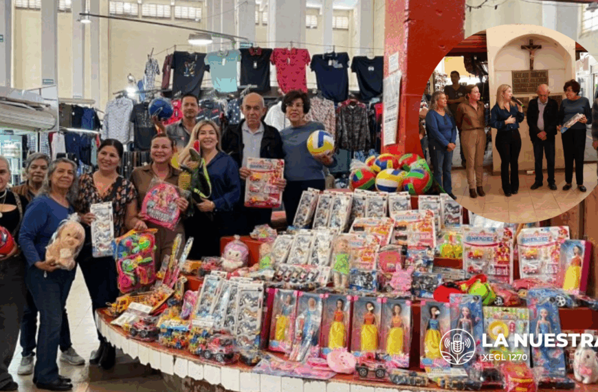 Comerciantes del Mercado Municipal se Suman al Juguetón Navideño 2025 con Donación de Juguetes