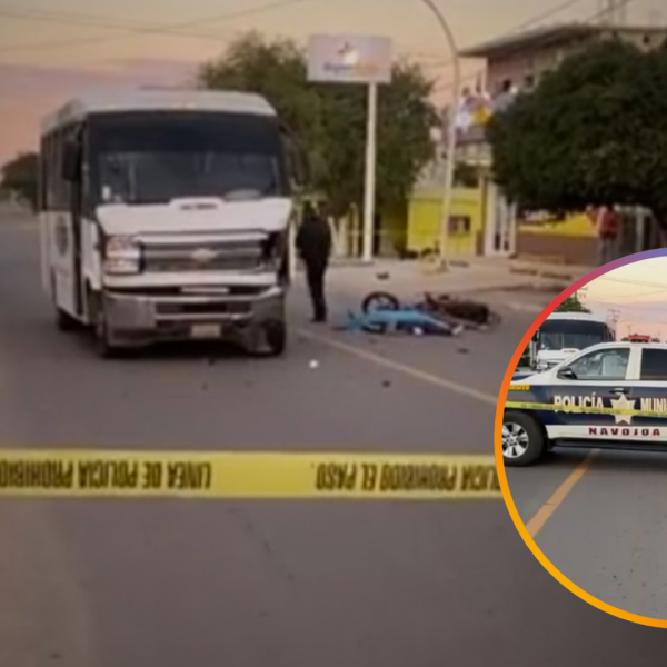 Accidente Fatal en Navojoa: Motociclista Muere en Choque Frontal Contra Transporte de Personal