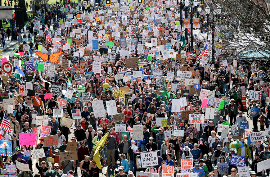 “No Kings”: ocho millones marcharon contra Trump en todo Estados Unidos
