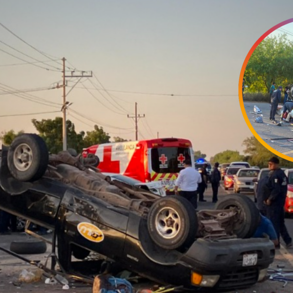 Carretera Etchojoa–Huatabampo suma otro accidente; tres lesionados y cuantiosos daños
