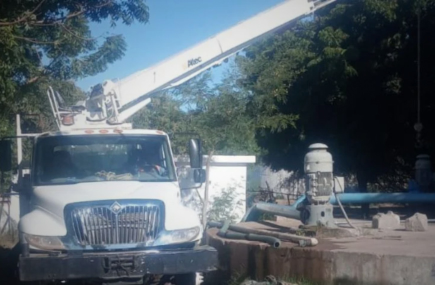 Falla eléctrica afecta presión de agua en centro de Huatabampo; descartan desabasto