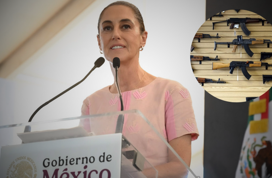 Sheinbaum a EU: detengan envío de armas ilegales para frenar el narco