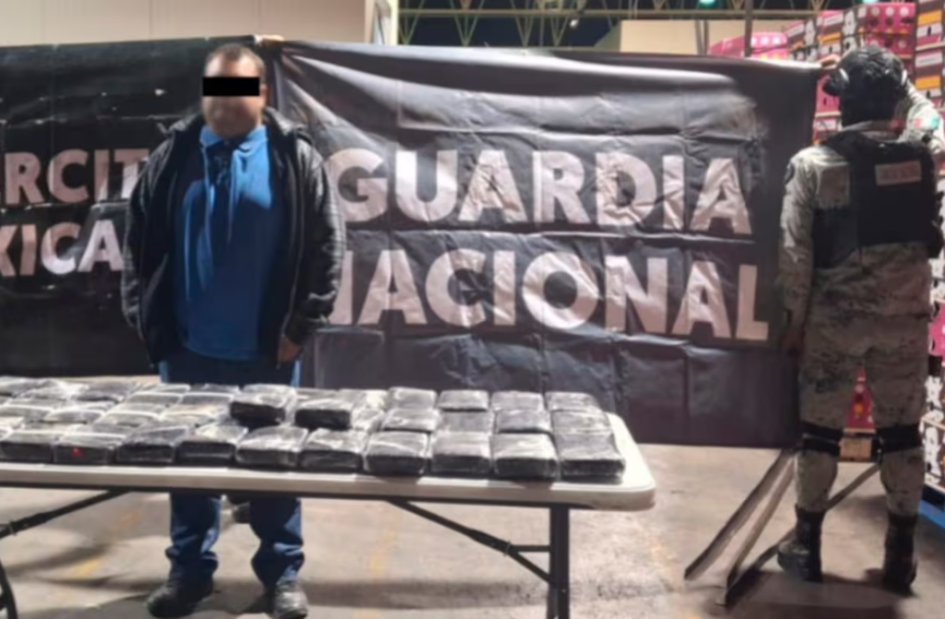 Chofer de tráiler es detenido en Hermosillo por transportar cocaína oculta en un cargamento de papayas