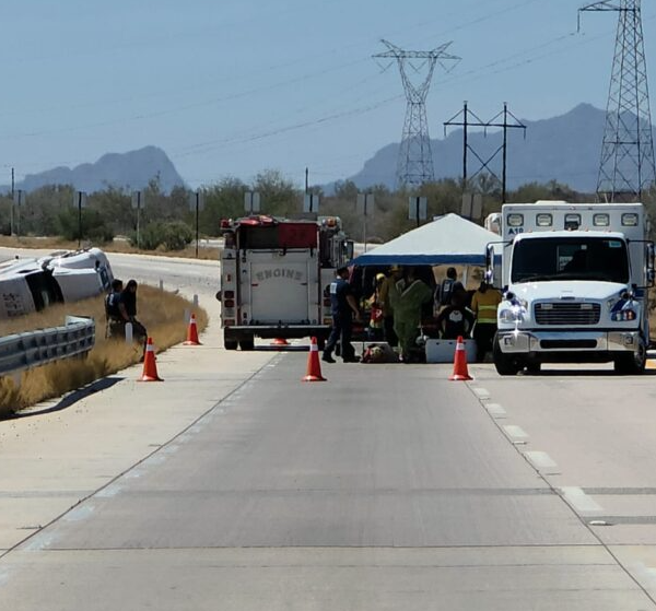 Se derraman 30 mil litros de amoniaco en carretera Guaymas-Hermosillo; movilizan cuerpos de emergencia